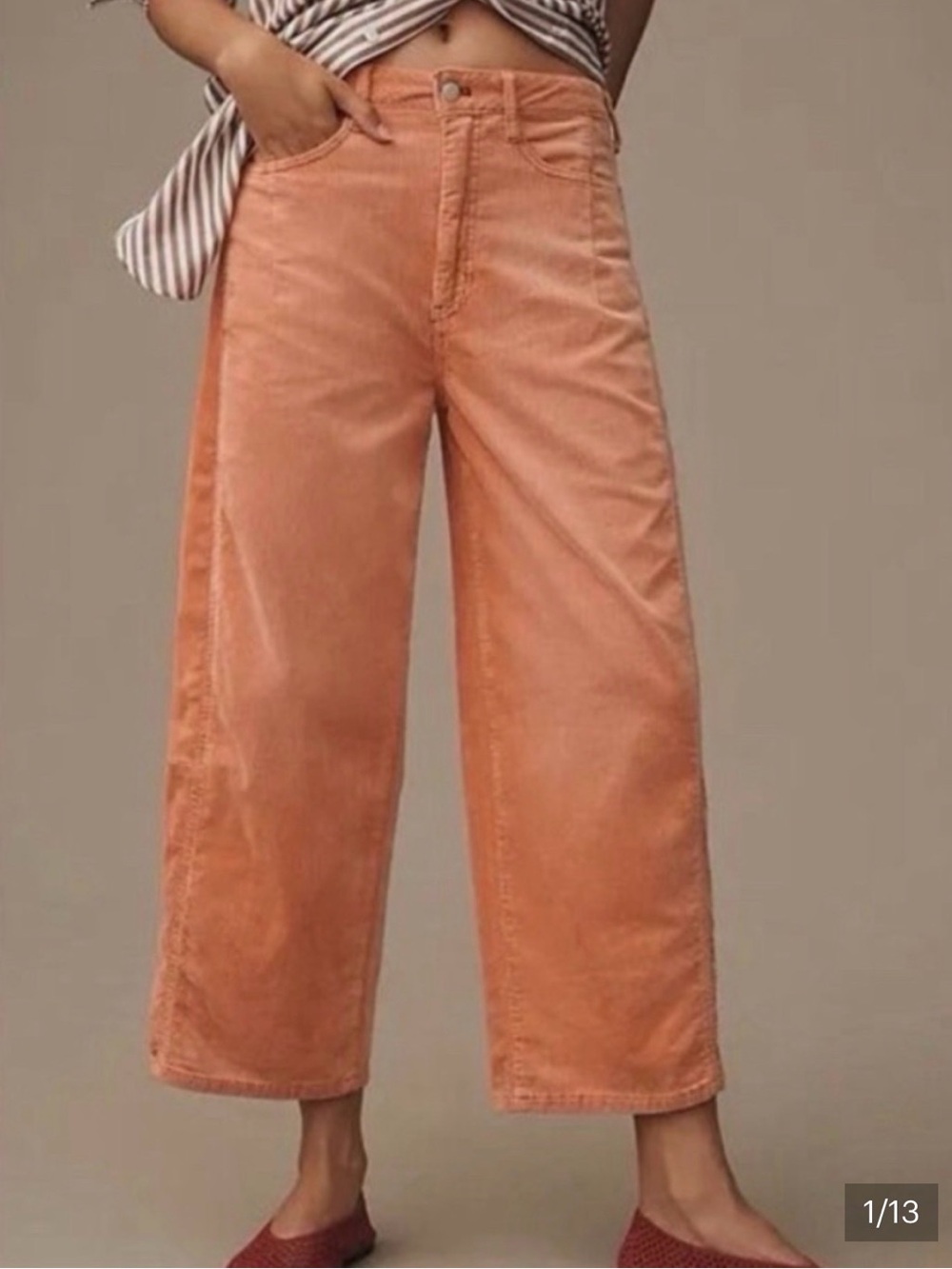 Pilcro The Kenna Mid Rise
Heritage Barrel Jeans Corduroy
Peach Pants Size 27